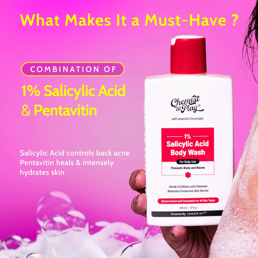 1% Salicylic Acid Body Wash for Acne Control - 236 ml - Image 3