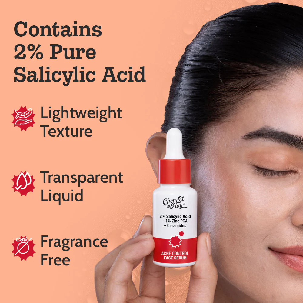 2% Salicylic Acid Face Serum for Acne Control - 10 ml - Image 9