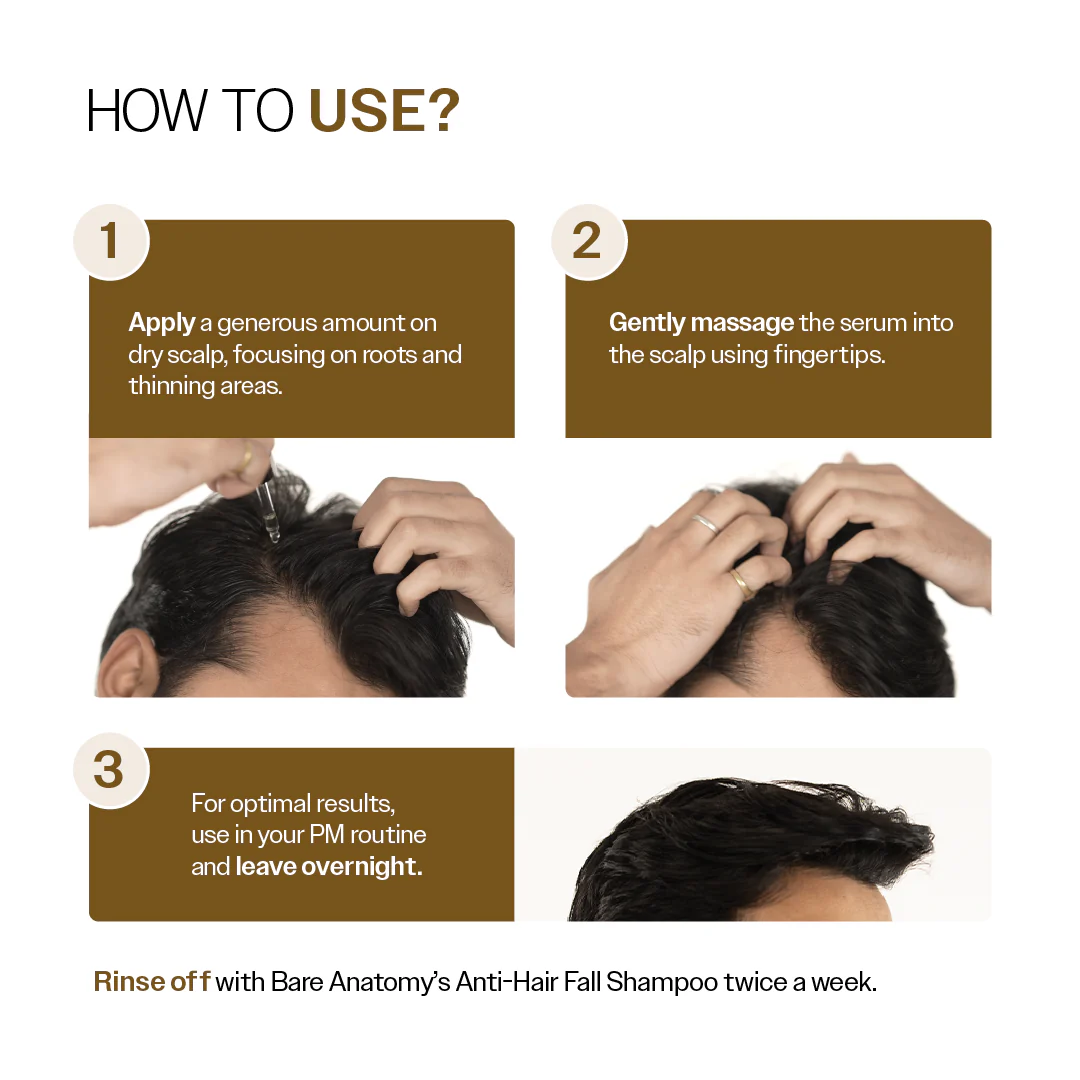 Advanced Hair Growth Serum with 3% Redensyl, 4% Anagain, 3% Bicapil & 1% Capilia Longa - 30 ml - Image 9