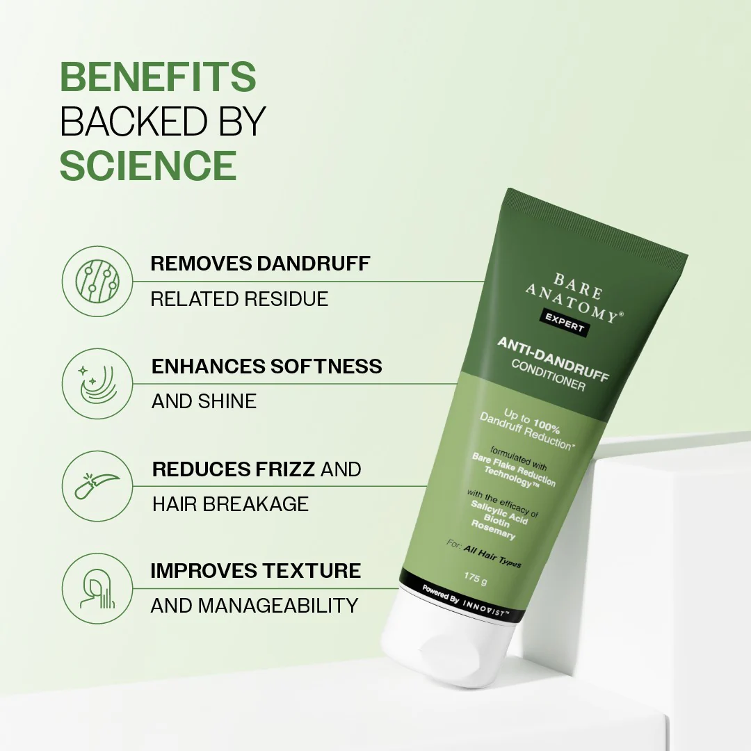 Anti-Dandruff Hair Conditioner with Salicylic Acid, Biotin & Rosemary - 175 gm - Image 3