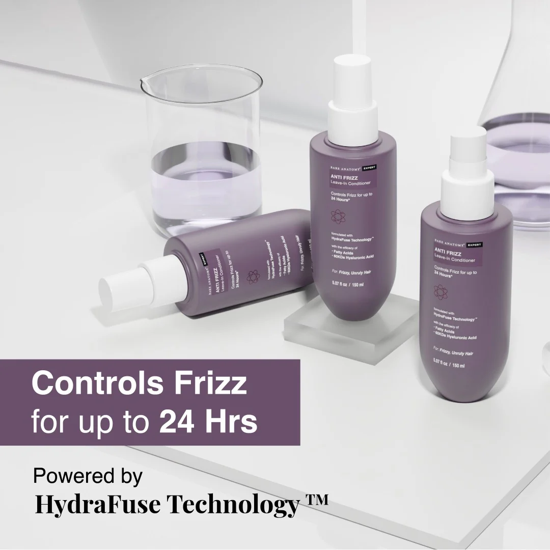 Anti-Frizz Leave-In Conditioner with Argan Oil & Hyaluronic Acid for frizzy hair - 150 ml | Pack of 2 - Image 5