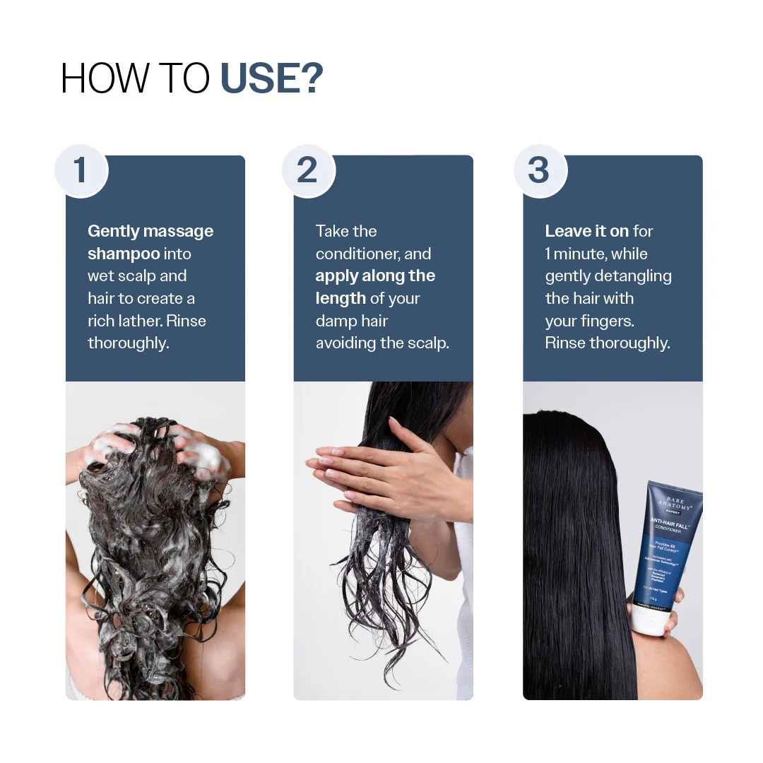 Anti-Hair Fall Shampoo (250 ml) & Conditioner (175 gm) Combo with Redensyl & Rosemary - Image 5