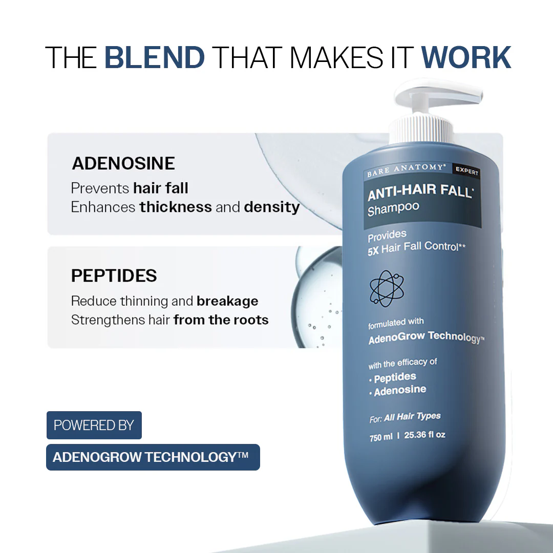 Anti-Hair Fall Shampoo with Adenosine & Peptides - 750 ml - Image 5