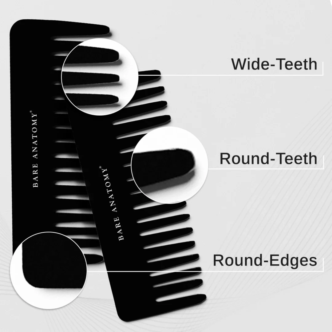 Bare Anatomy Handcrafted Wide Tooth Hair Comb - Image 4
