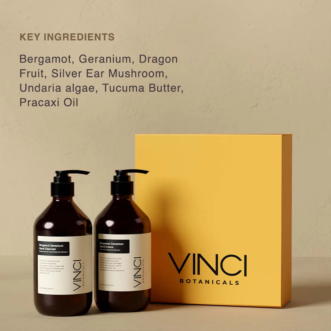 Bergamot Geranium Hand Duo (Hand Cleanser - 500 gm | Hand Crème - 500 ml) - Image 3