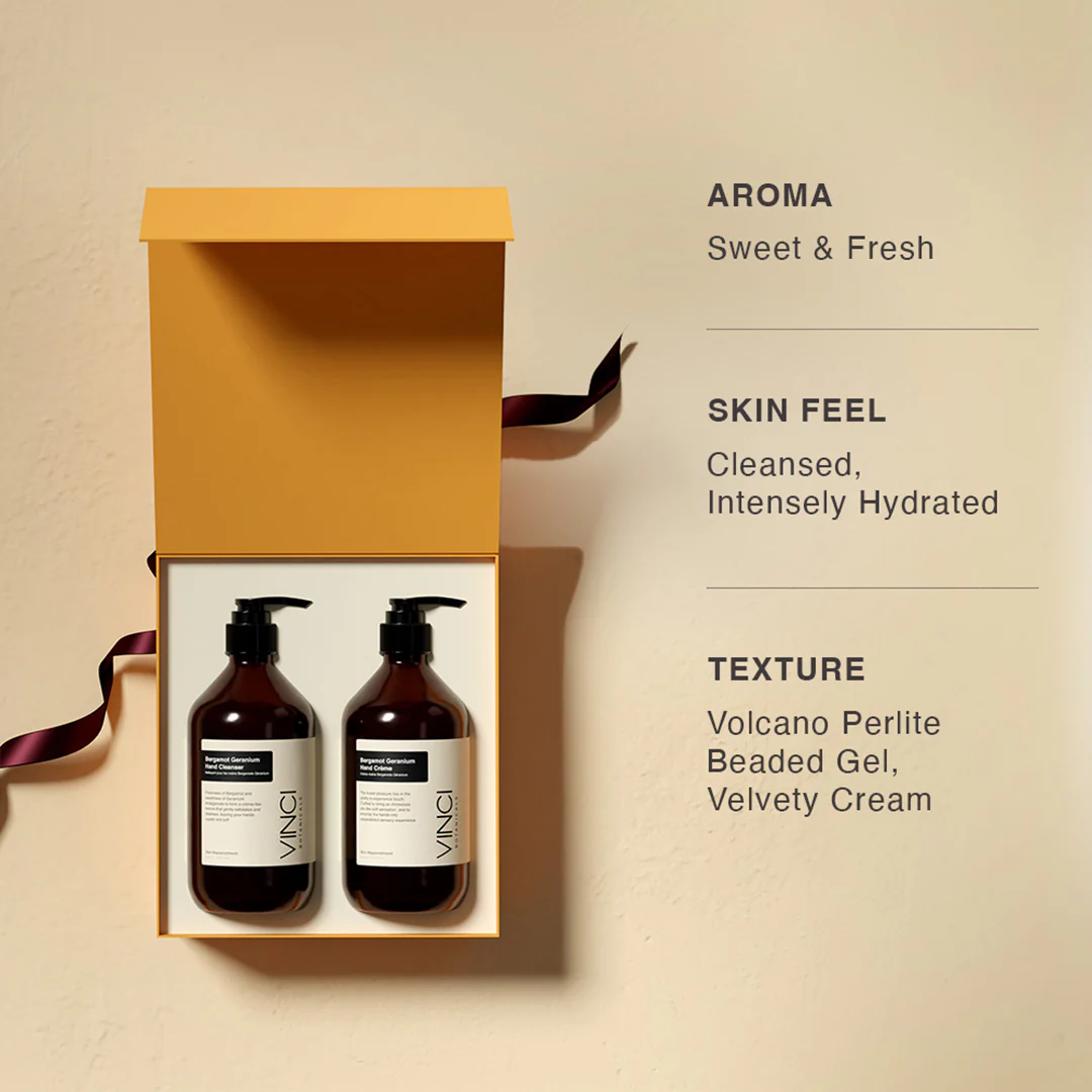 Bergamot Geranium Hand Duo (Hand Cleanser - 500 gm | Hand Crème - 500 ml) - Image 4