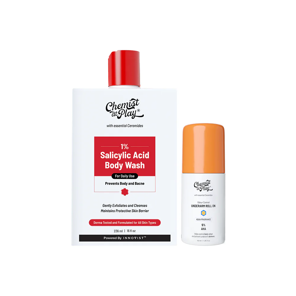 Clean & Fresh Duo (Roll On (Aqua) - 40 ml | Acne Control Body Wash - 236 ml) - Image 6