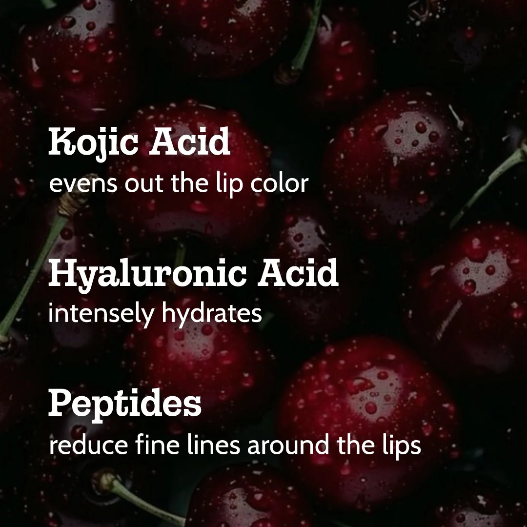 Ceramides + 2% Kojic Acid Tinted Lip Balm (Cherry) | SPF 50 PA++++ | 10 gm - Image 7