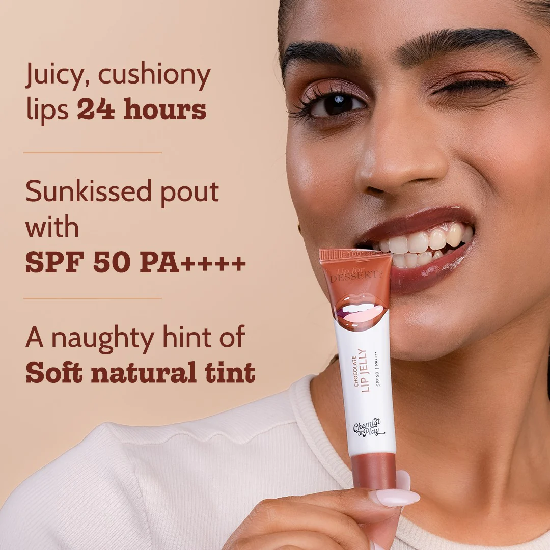 Ceramides + 2% Kojic Acid Tinted Lip Balm (Chocolate) | SPF 50 PA++++ | 10 gm - Image 8