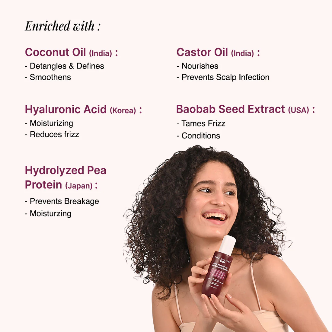 Curl Defining Kit (Shampoo - 250 ml | Leave in Conditioner - 140 ml | Gel - 140 ml) with Curl Definition & 2X Frizz Control for Men & Women - Image 3