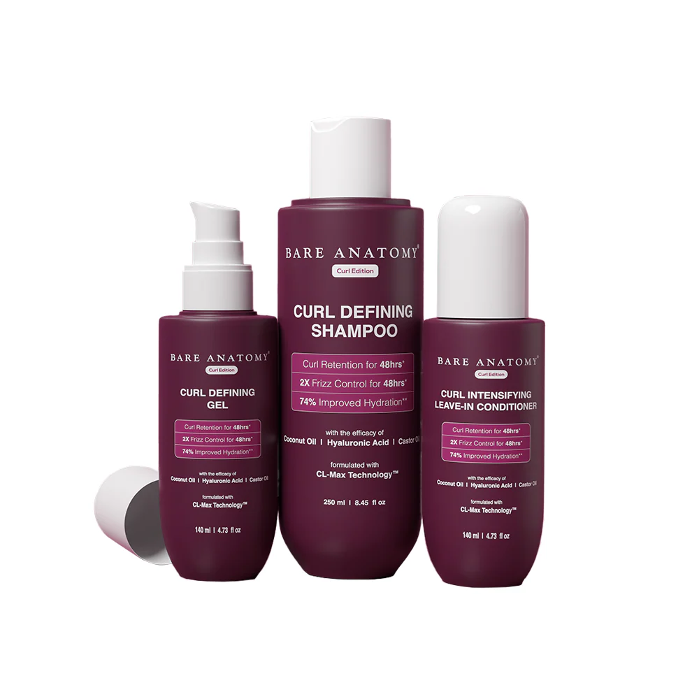 Curl Defining Kit (Shampoo - 250 ml | Leave in Conditioner - 140 ml | Gel - 140 ml) with Curl Definition & 2X Frizz Control for Men & Women - Image 9