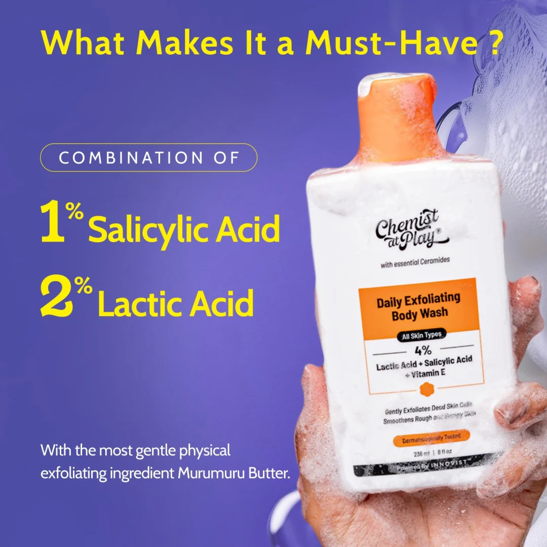Gentle Exfoliation All The Way! (Exfoliating Body Wash - 236 ml | Aqua Underarm Roll On - 40 ml) - Image 6