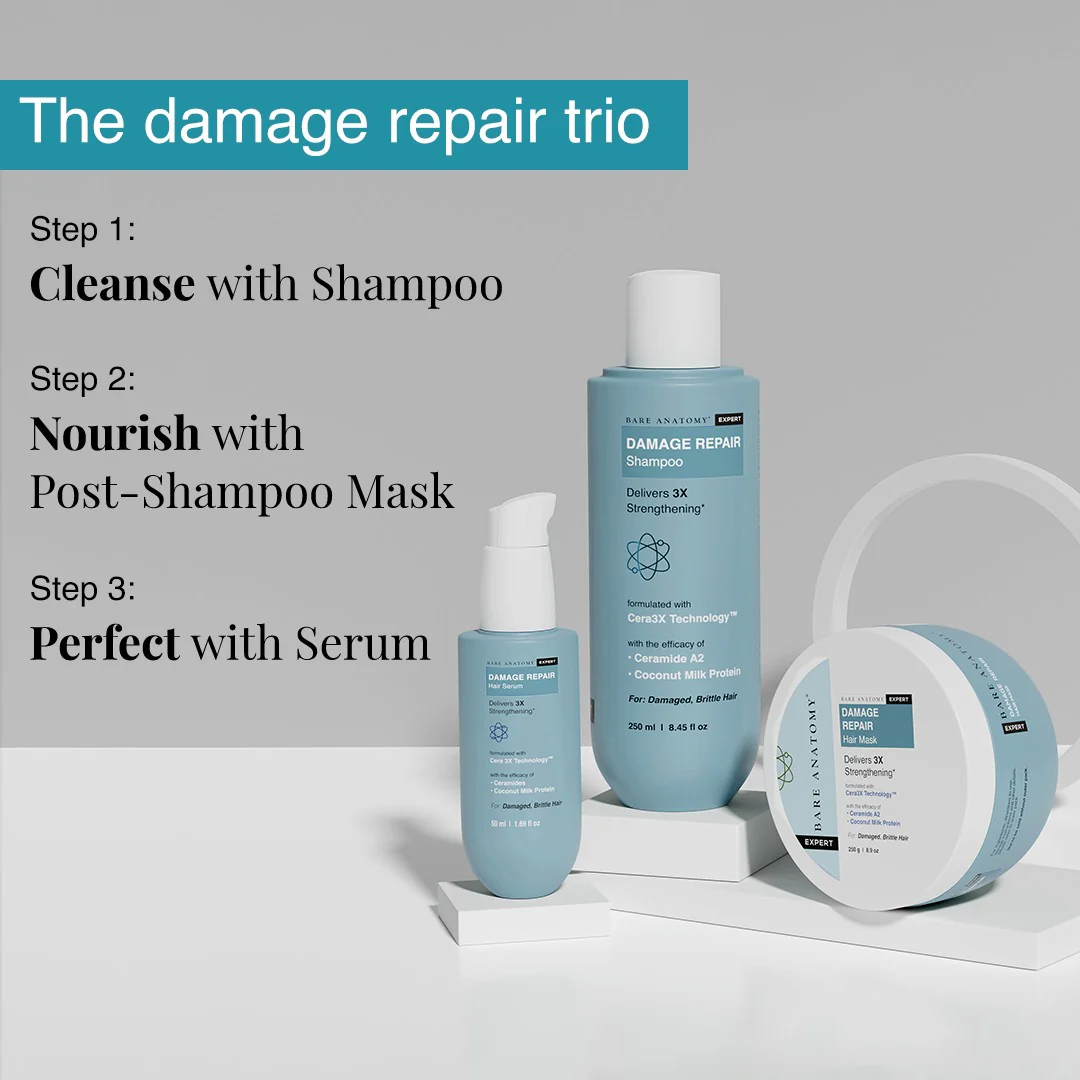 Damage Repair Shampoo for Dry & Brittle Hair | 10X Hair Strengthening- 250 ml - Image 7