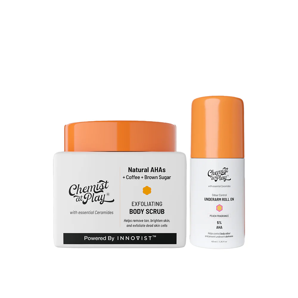 Exfoliate Perfectly! (Exfoliating Body Scrub - 75 gm | Aqua Underarm Roll On - 40 ml) - Image 6
