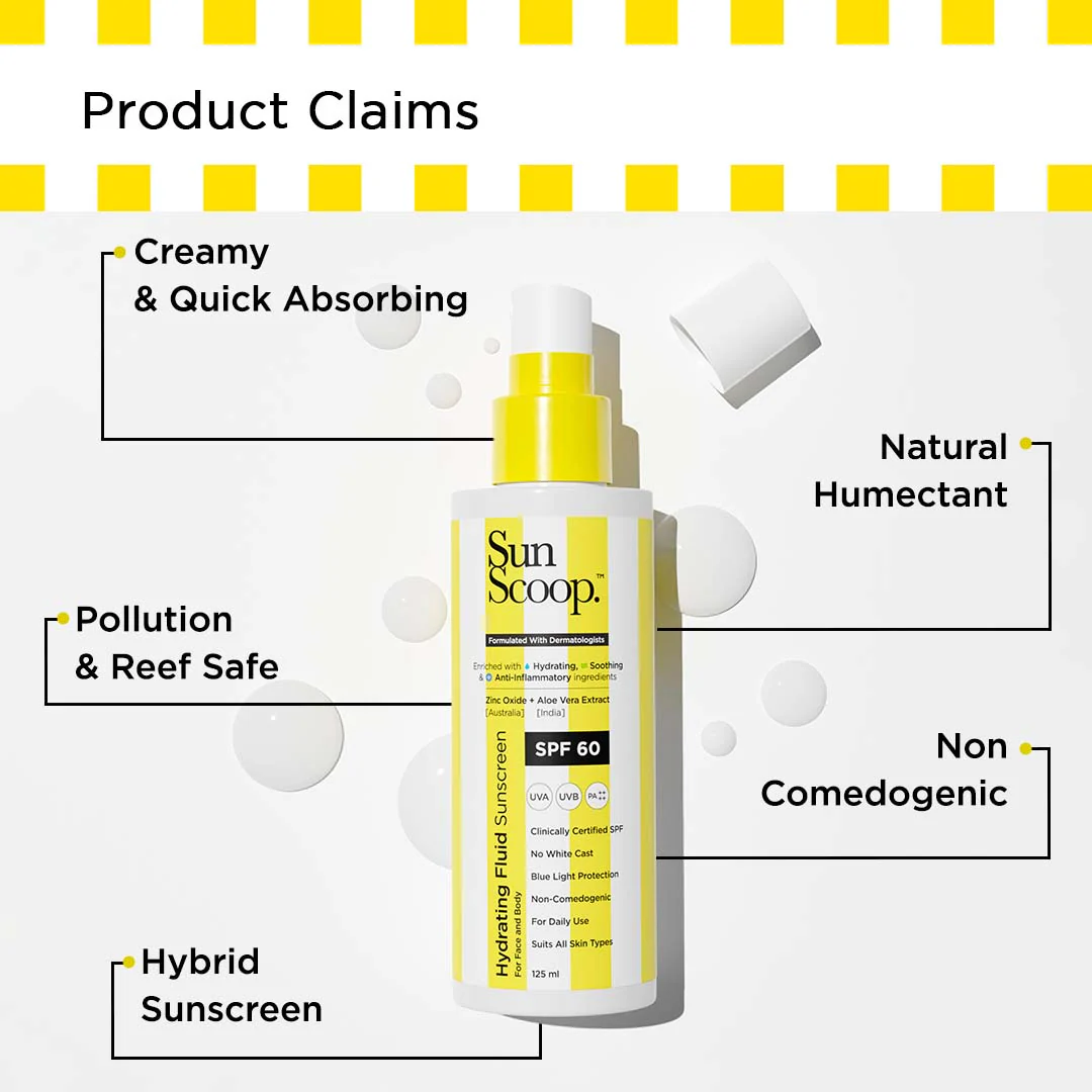 Exfoliate & Protect Combo (Hydrating Fluid Sunscreen - 125 ml | Brightening Body Wash - 236 ml) - Image 4