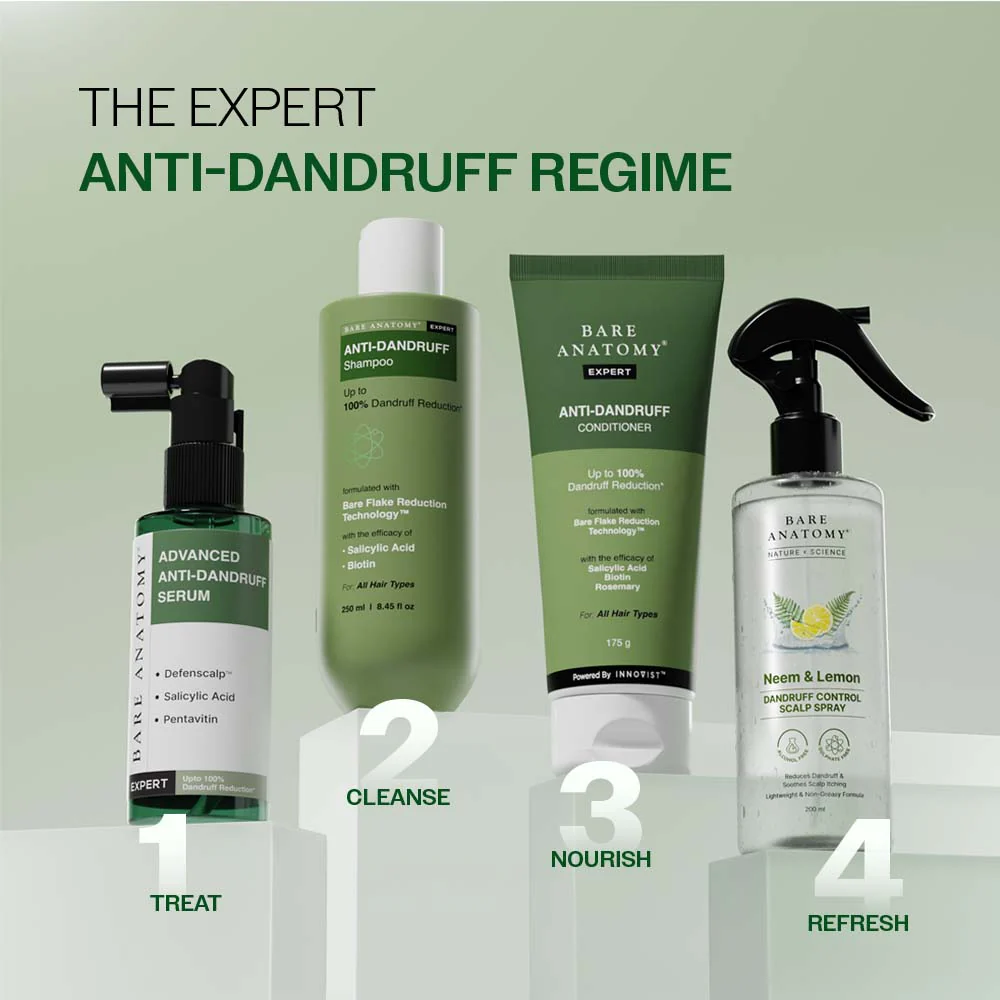 Anti Dandruff Shampoo with Salicylic Acid, Piroctone Olamine & Biotin - 250ml - Image 7