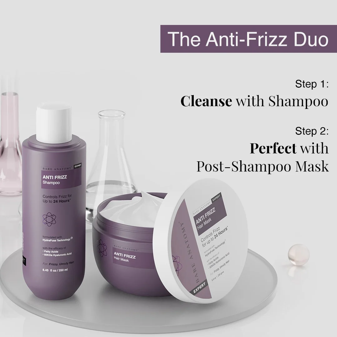 Anti-Frizz Shampoo with Rice Protein & Hyaluronic Acid for dry & frizzy hair - 250 ml - Image 3