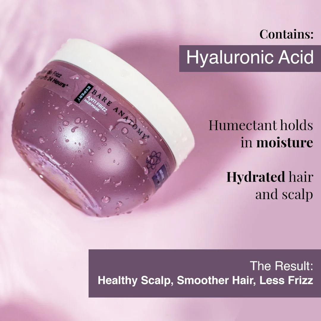 Anti-Frizz Hair Mask with Hyaluronic Acid for Frizzy Hair - 250 gm - Image 4