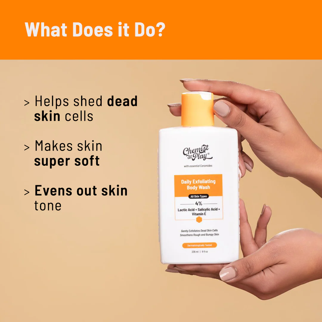 Feel Fresh! (Exfoliating Body Wash - 236 ml| Peach Underarm Roll On - 40 ml) - Image 2