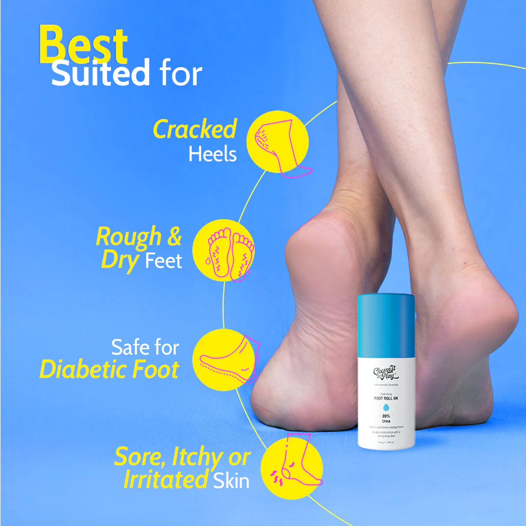 Foot Roll-on for Cracked Heels & Diabetic Foot - 50 gm - Image 4