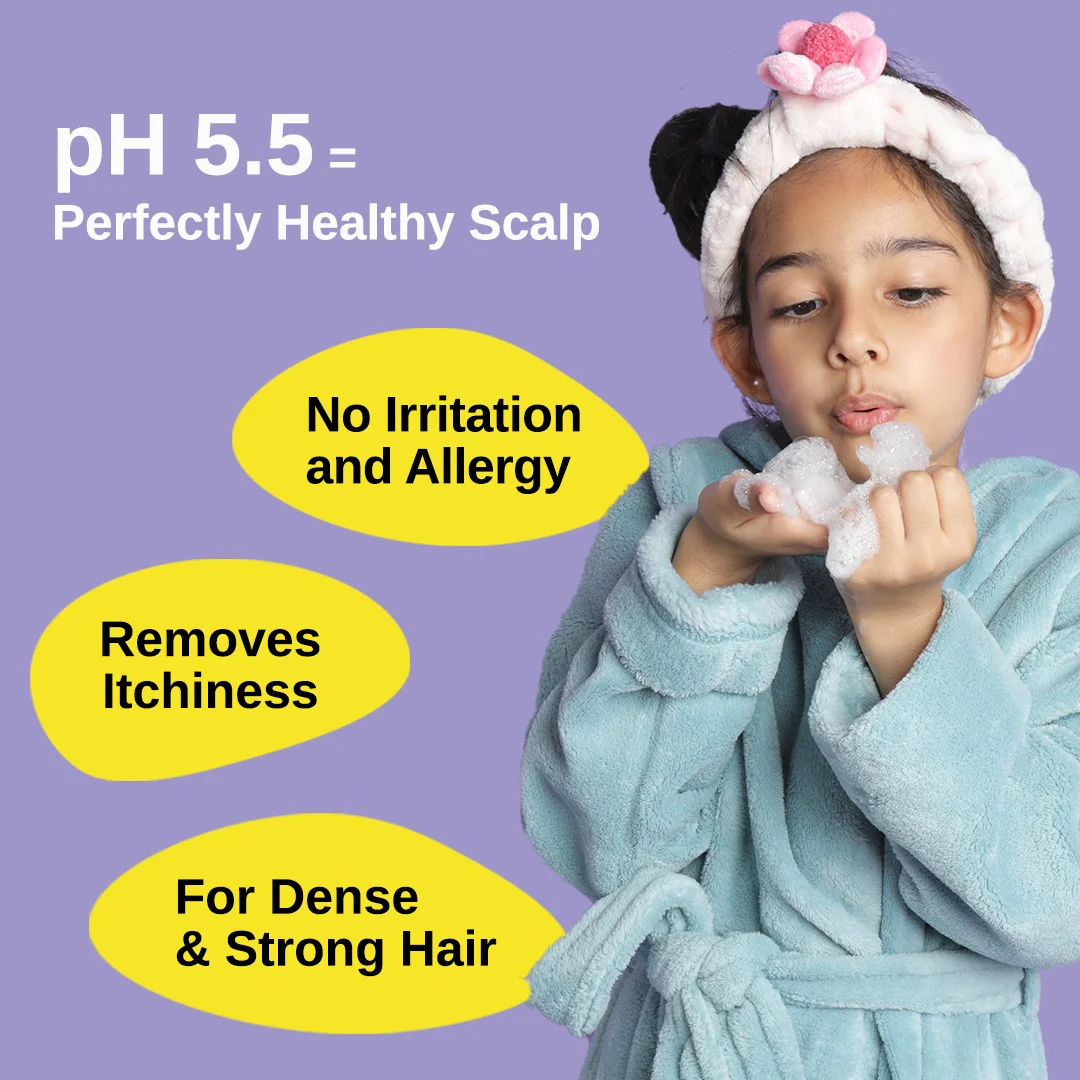 Gentle Cleansing Kids Shampoo (1 to 12 years) | Tear-free & Hypoallergenic pH 5.5 - 250 ml - Image 3
