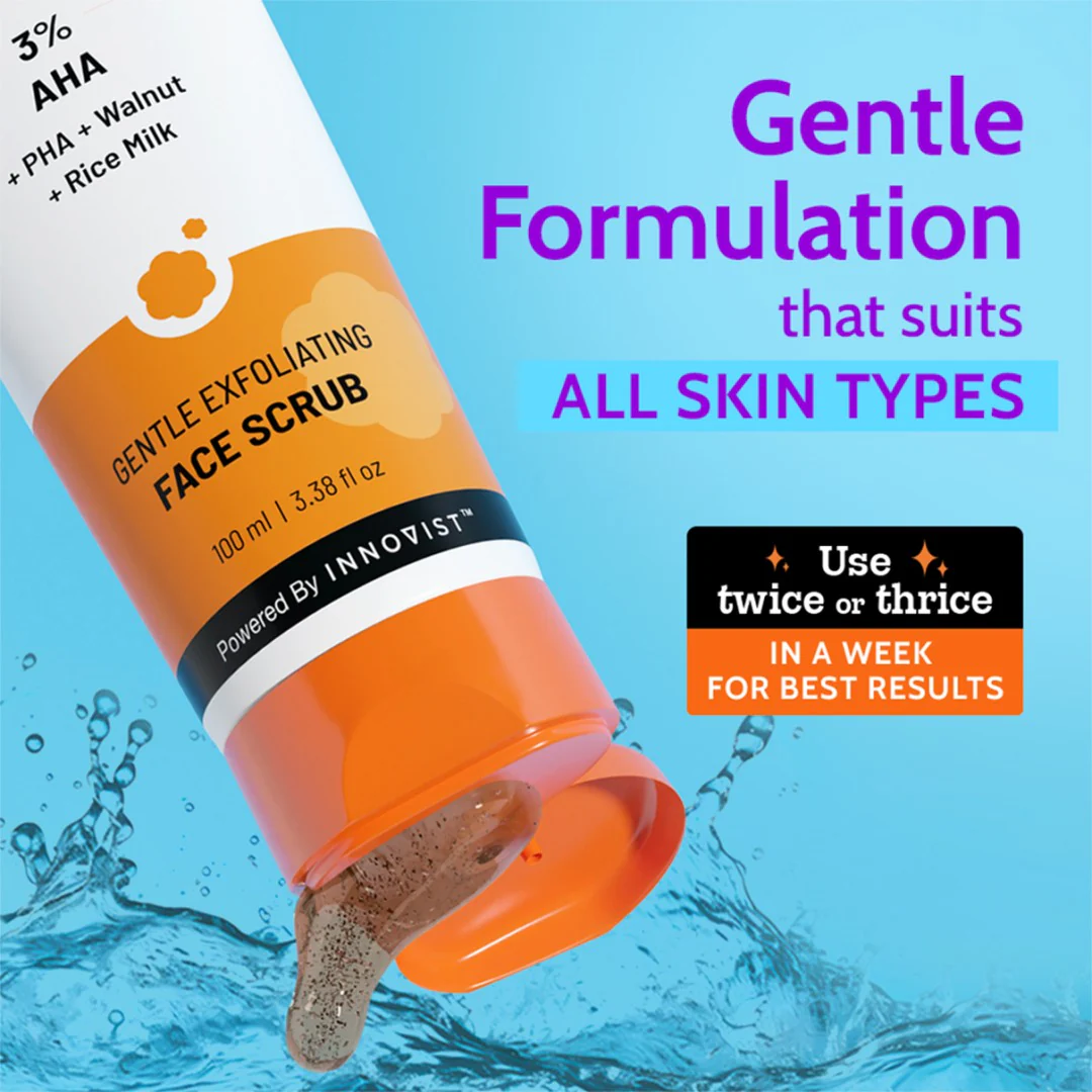 Gentle Exfoliating Face Scrub for Clear & Glowing Skin - 100 ml - Image 3