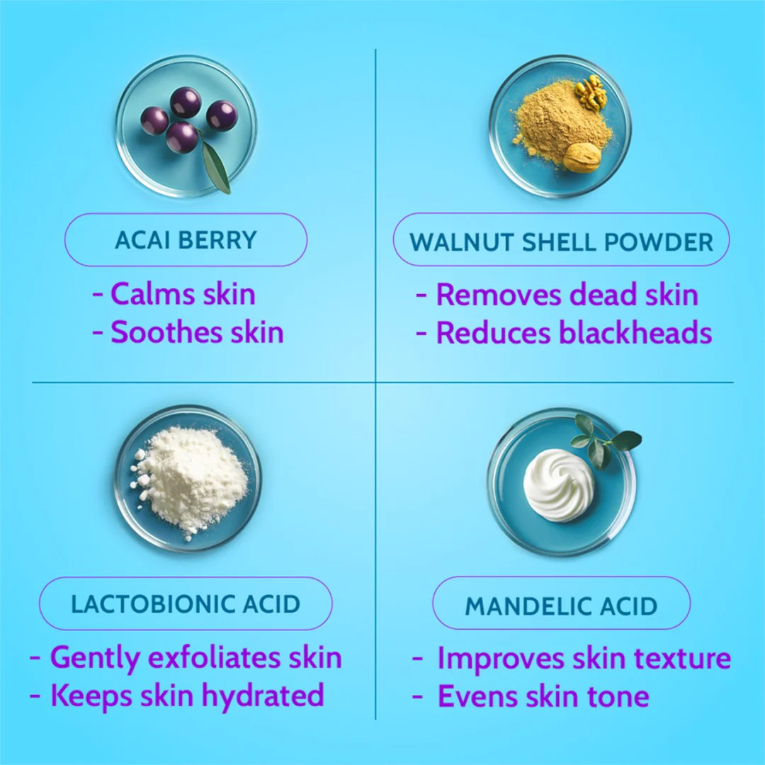 Gentle Exfoliating Face Scrub for Clear & Glowing Skin - 100 ml - Image 5