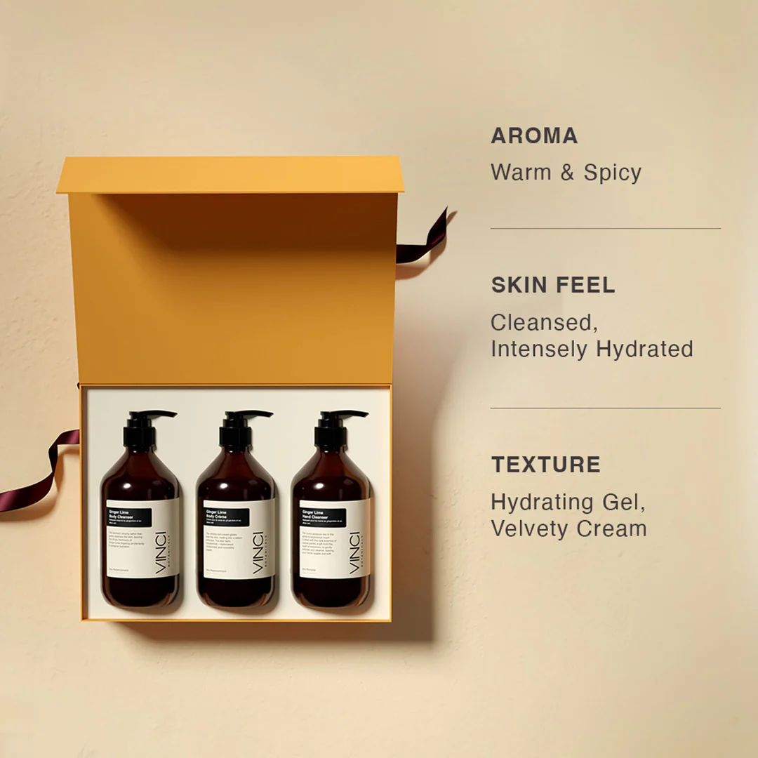 Ginger Lime Bath & Body Trio (Body Cleanser - 500 gm | Body Crème - 500 ml | Hand Cleanser - 500 ml) - Image 3