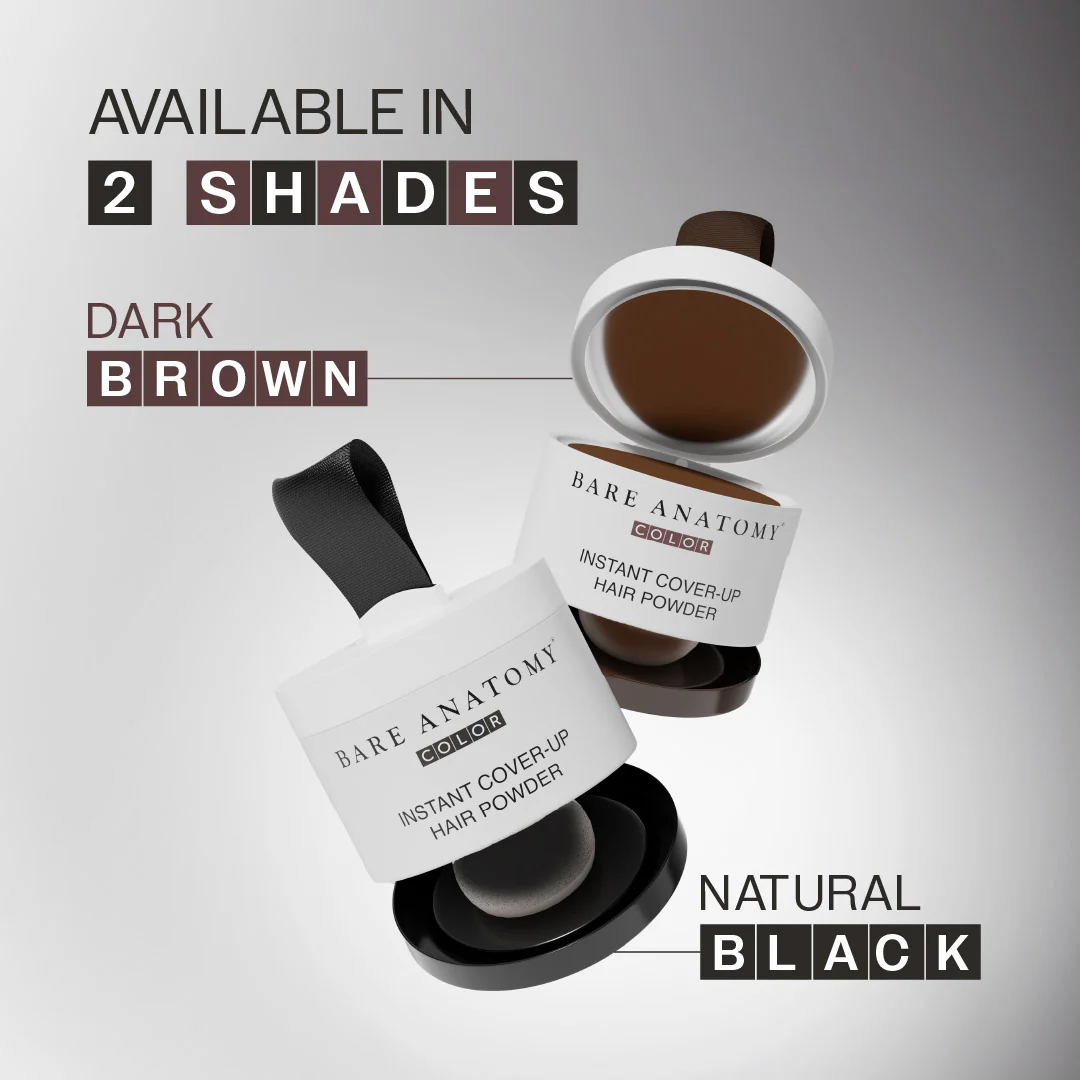 Instant Hair Cover-Up Powder (Black Color) - 4 gm - Image 7