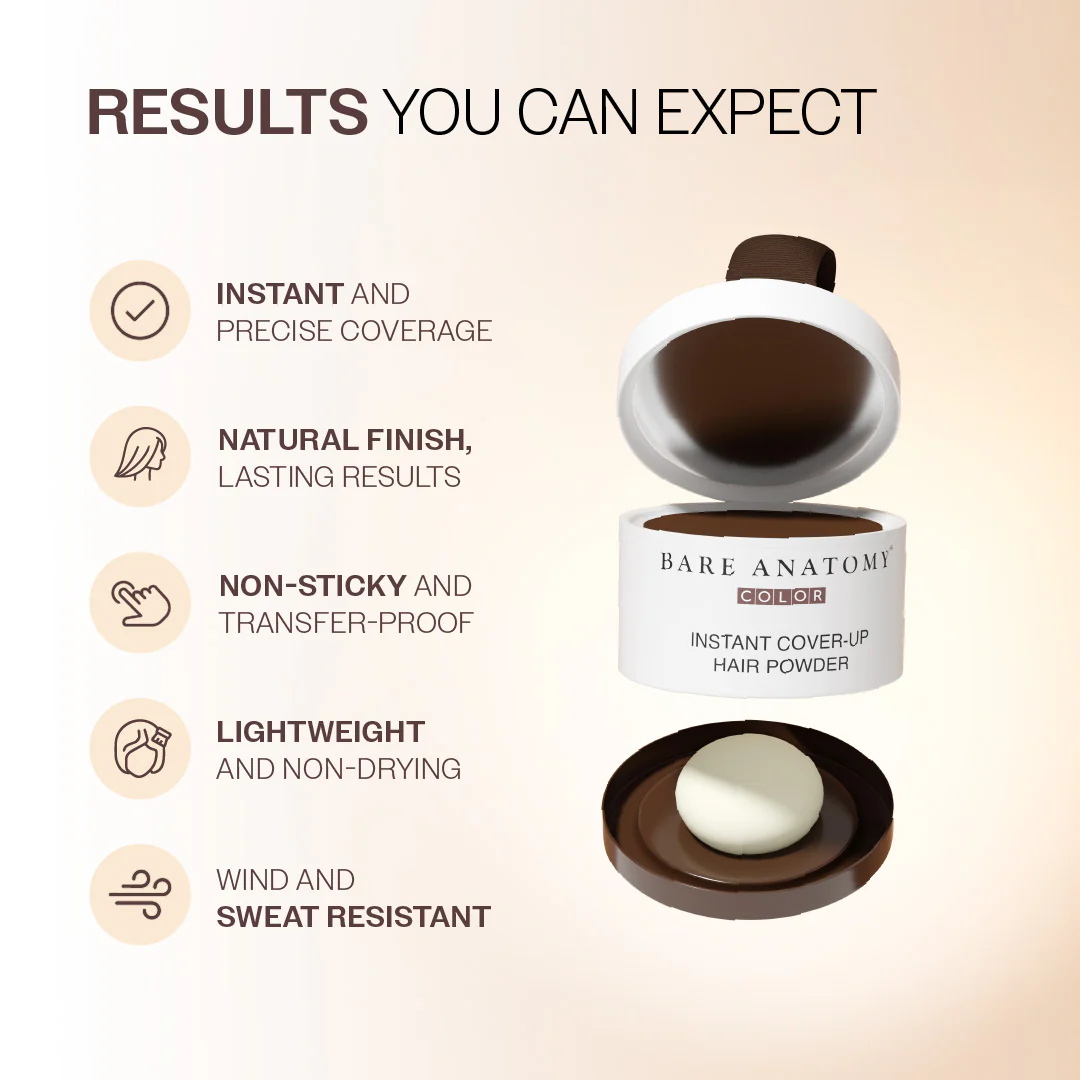 Instant Hair Cover-Up Powder (Brown Color) - 4 gm - Image 4