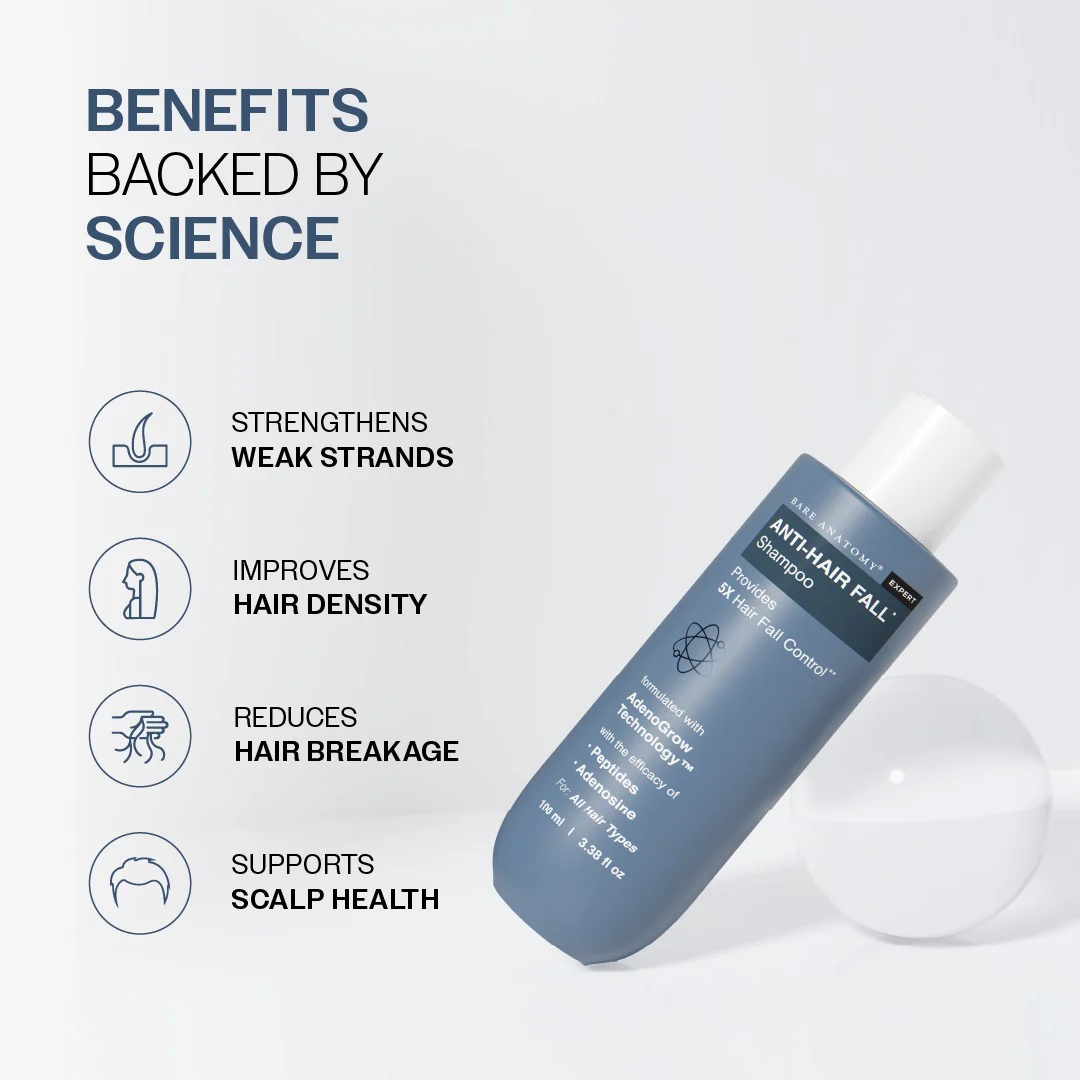 Anti-Hair Fall Shampoo with Adenosine & Peptides - 100 ml - Image 3