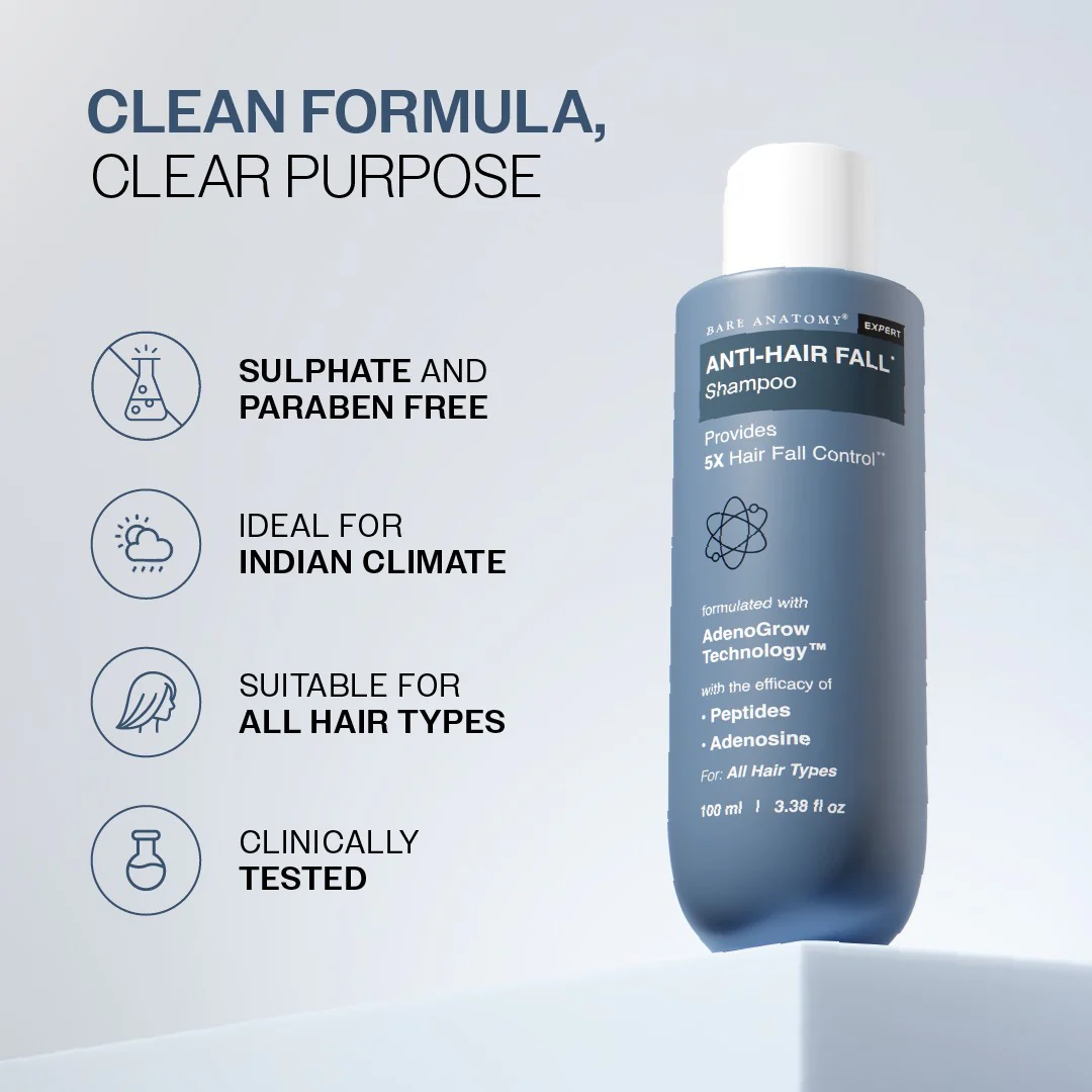 Anti-Hair Fall Shampoo with Adenosine & Peptides - 100 ml - Image 7