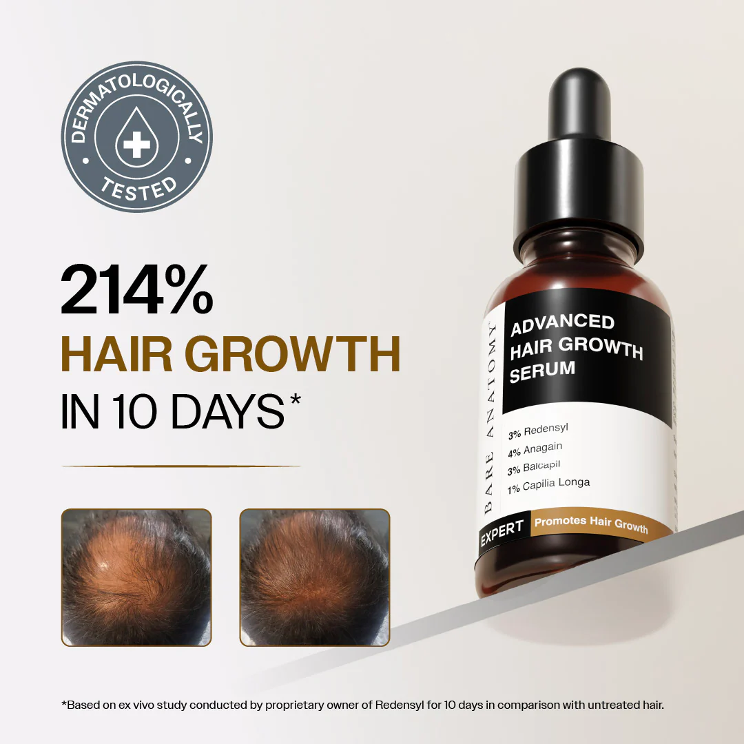Hair Growth Serum (30 ml) & Anti-Hairfall Shampoo (100 ml) Combo - Image 3