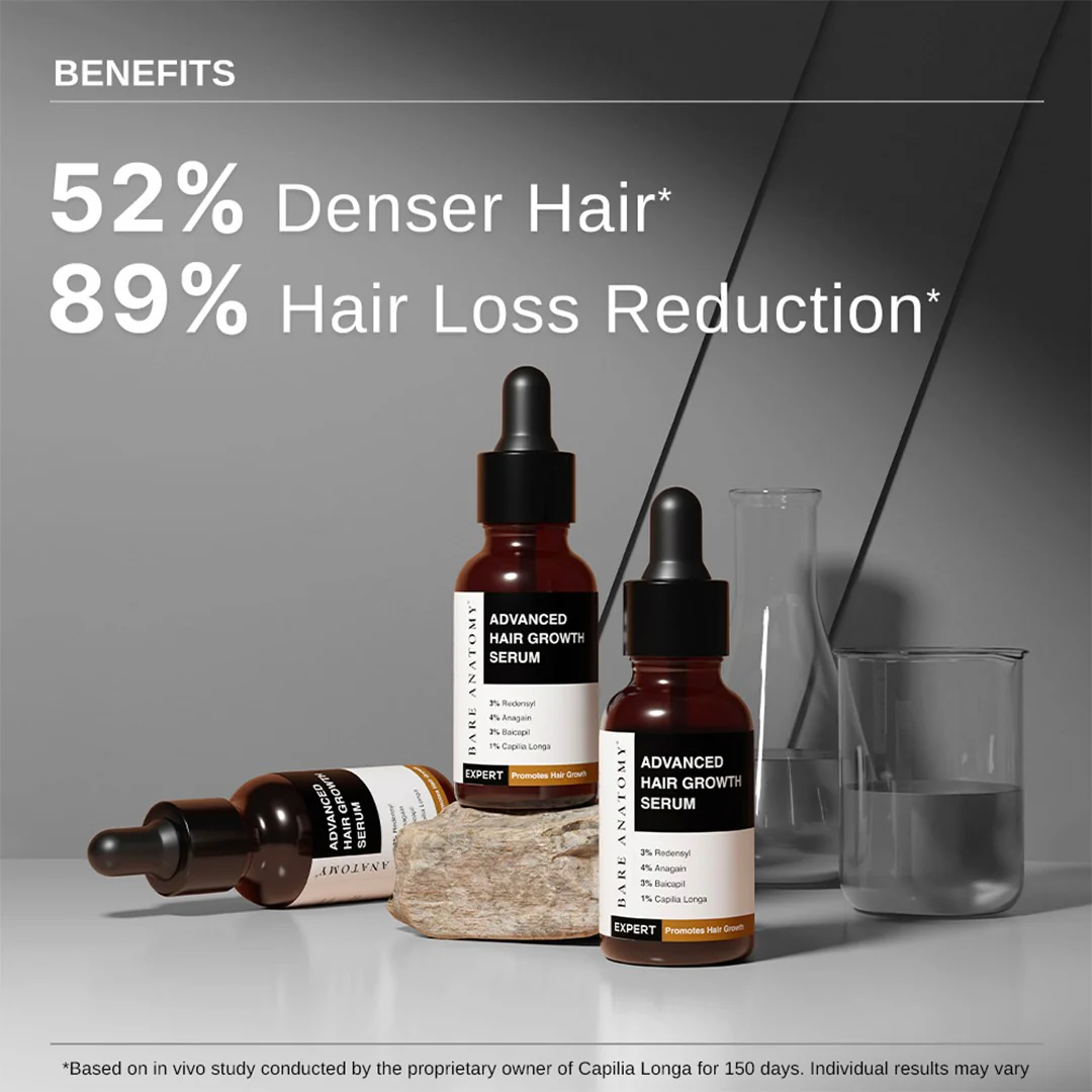 Hair Growth Serum (30 ml) & Anti-Frizz Shampoo (250 ml) Combo - Image 4