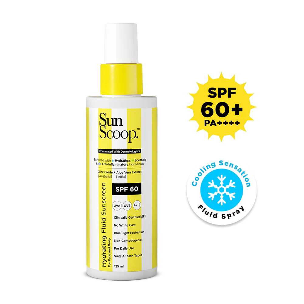 Hydrating Fluid Sunscreen for Face and Body | SPF 60, PA++++ | 125 ml | Pack of 2 - Image 3