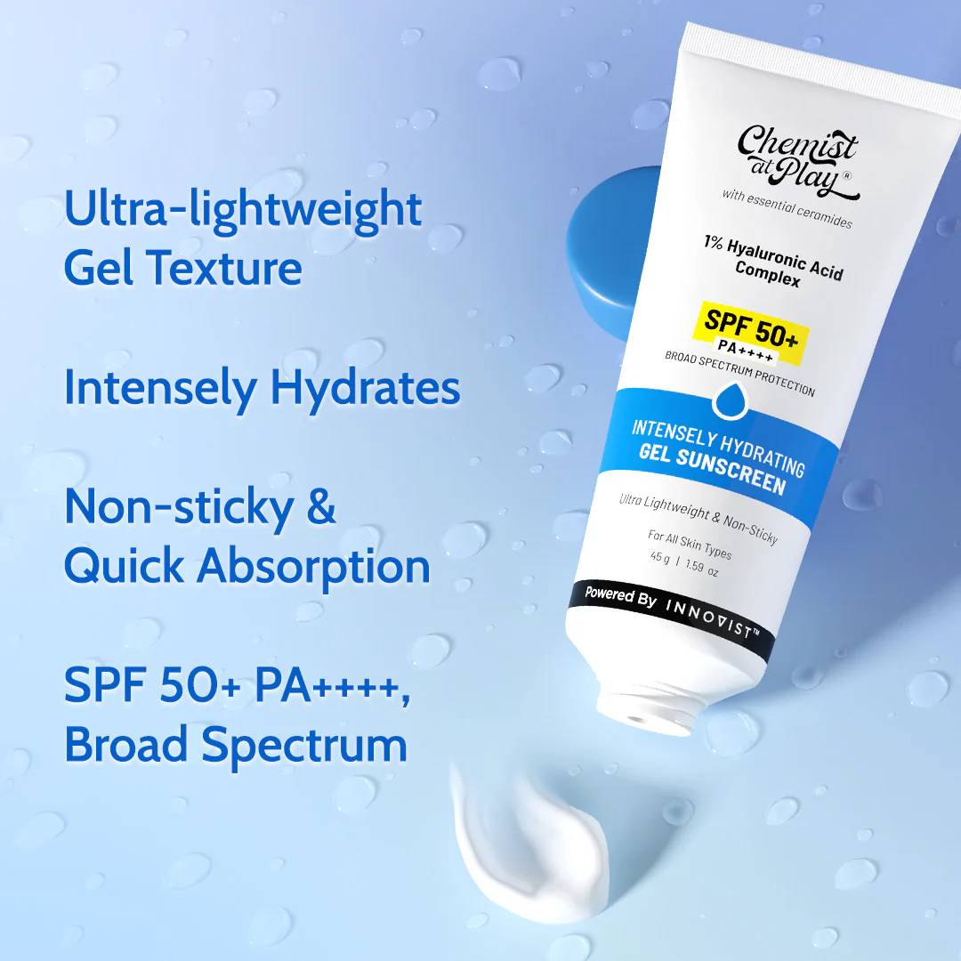 1% Hyaluronic Acid Gel Sunscreen SPF 50+ PA++++ | 45 gm - Image 4