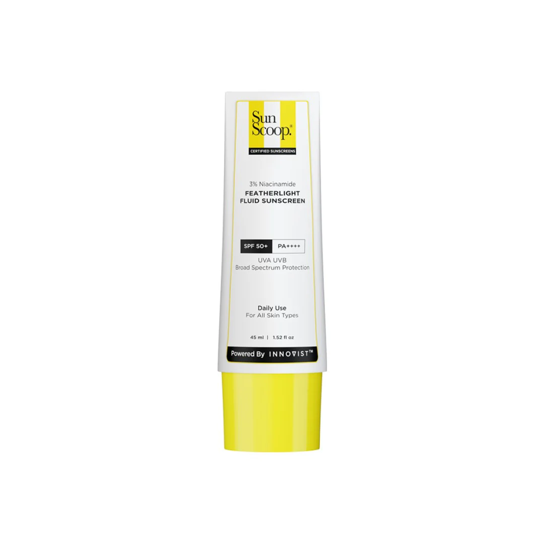 3% Niacinamide Featherlight Fluid Sunscreen| SPF 50+ PA++++| In-Vivo Tested - 45ml | Pack of 2 - Image 7