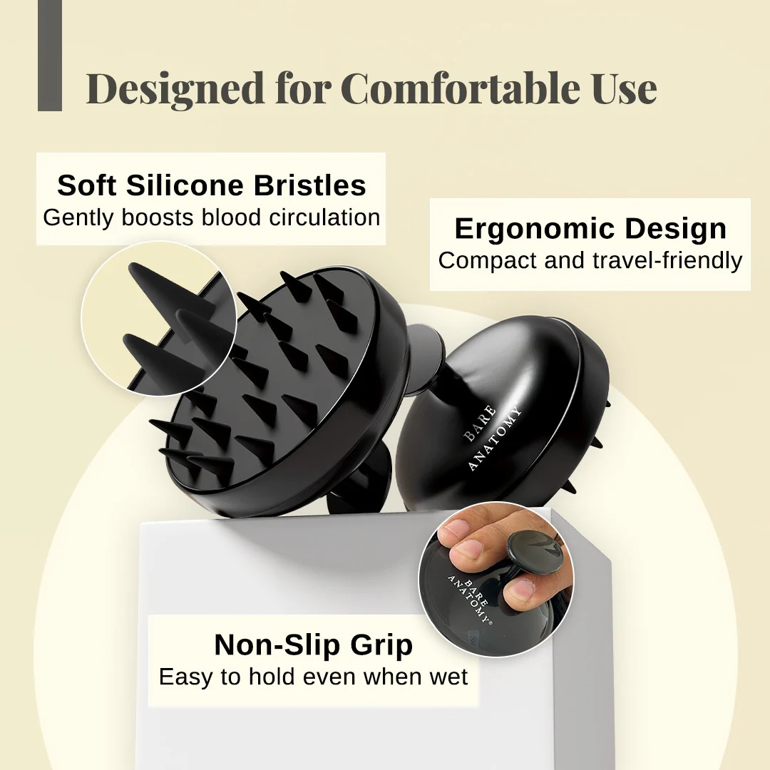 Hair Growth Serum (30 ml | Pack of 2) & Scalp Massager Hair Growth Combo - Image 4
