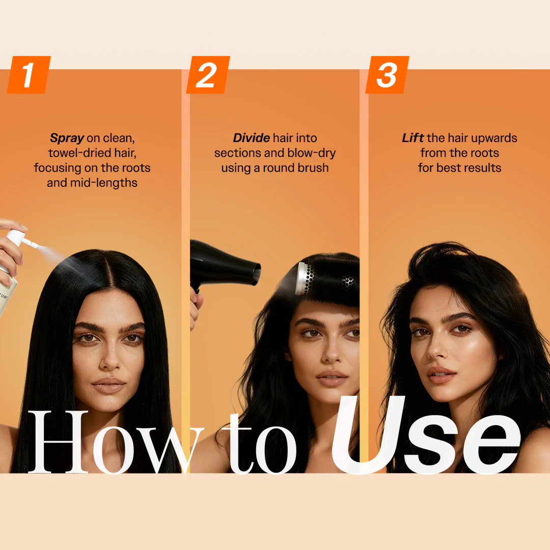 Root Lift & Volume Spray for Oily & Flat Hair - 135 ml - Image 5