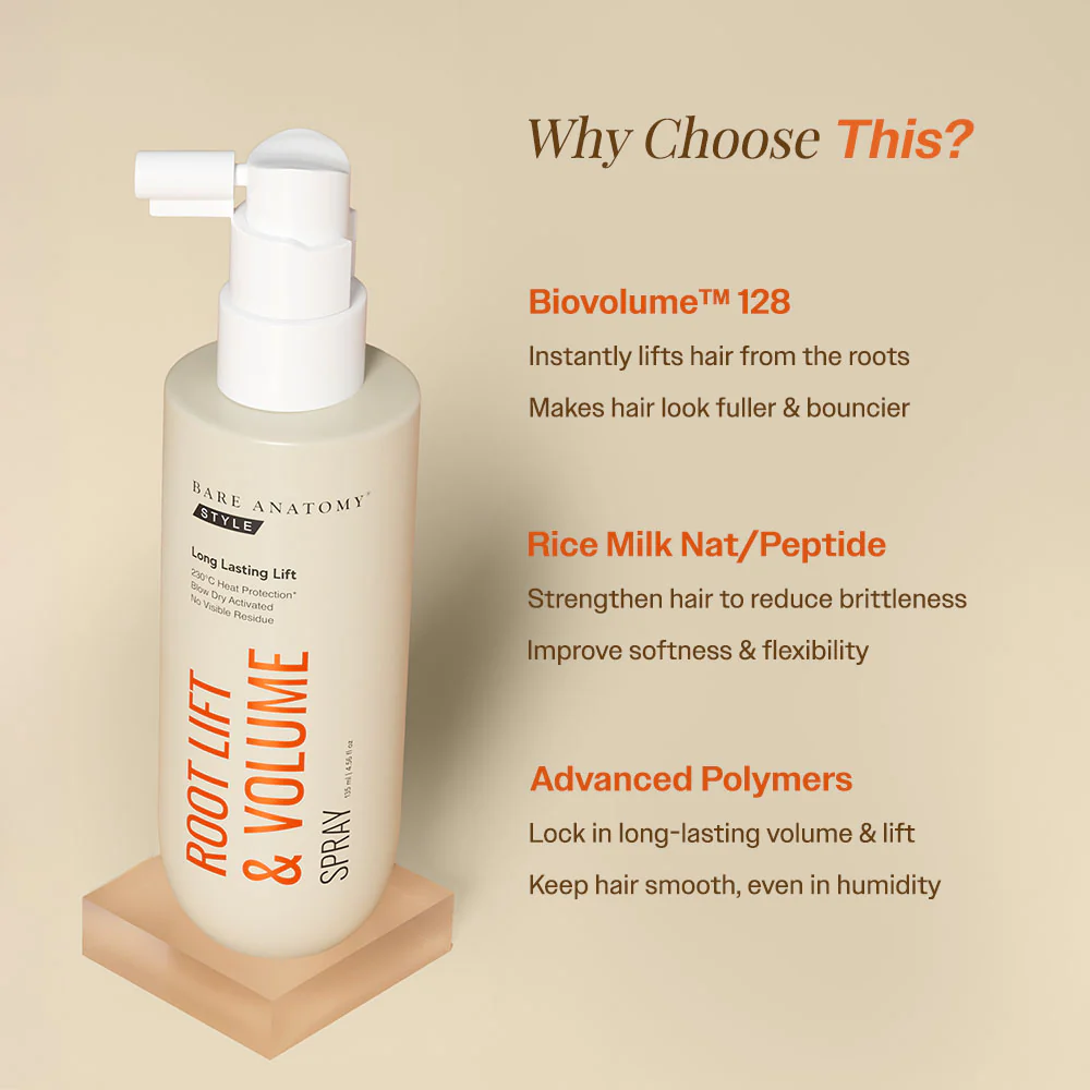Root Lift & Volume Spray for Oily & Flat Hair - 135 ml - Image 7