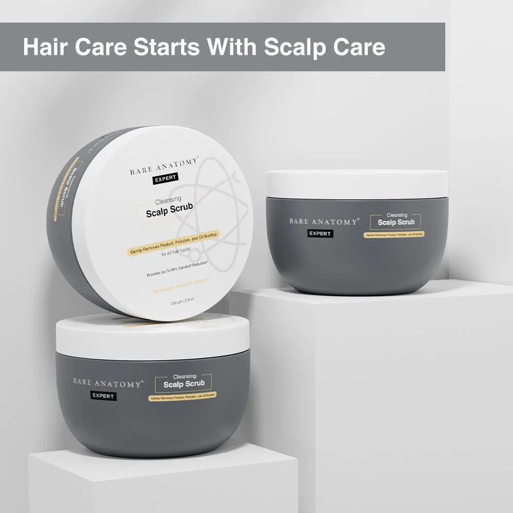 Scalp Exfoliating Scrub (250 gm) and Anti-Dandruff Shampoo (250 ml) for Dandruff, Buildup & Scalp Exfoliation - Image 4