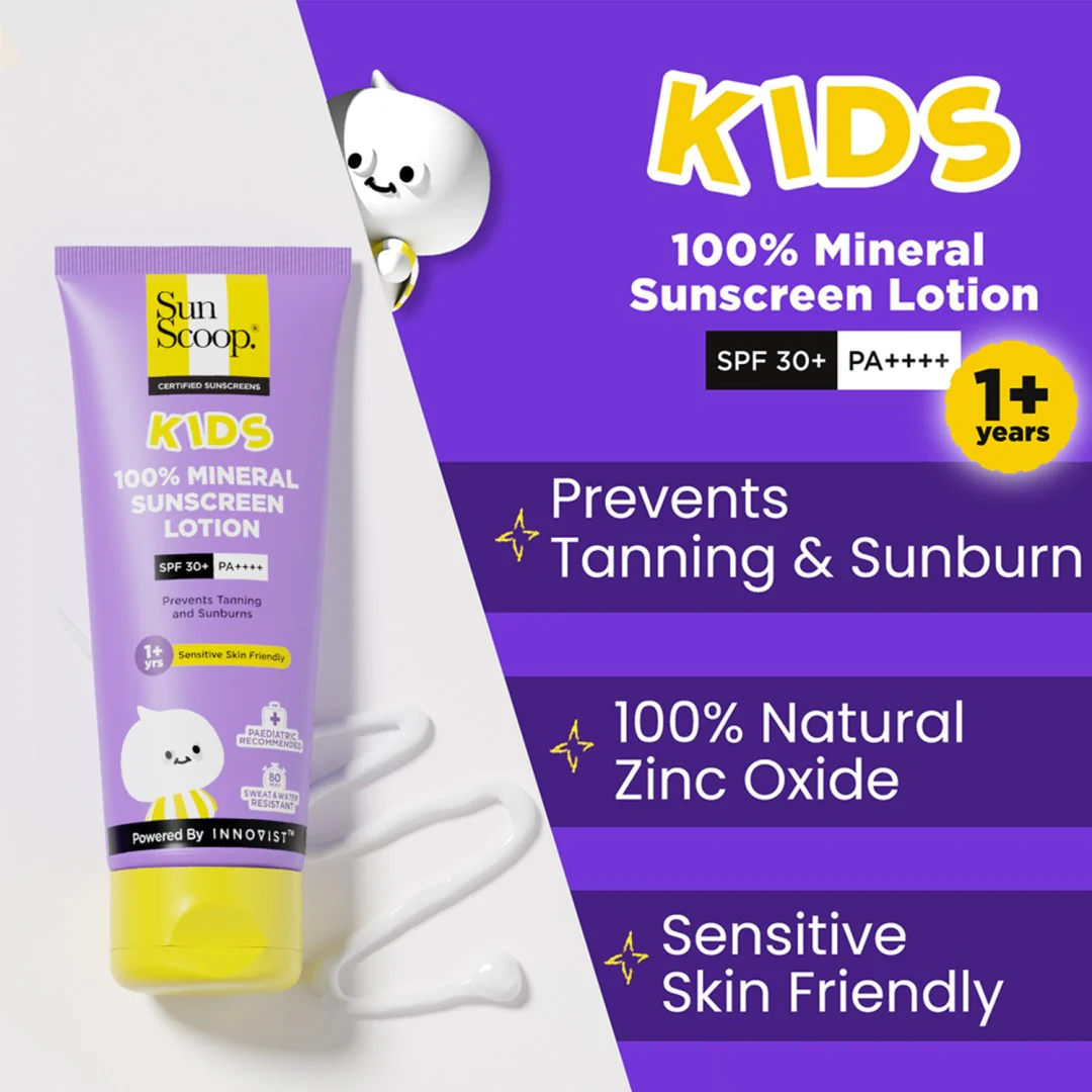 100% Mineral Kids Sunscreen | SPF 30+ PA++++ | 75 ml - Image 5