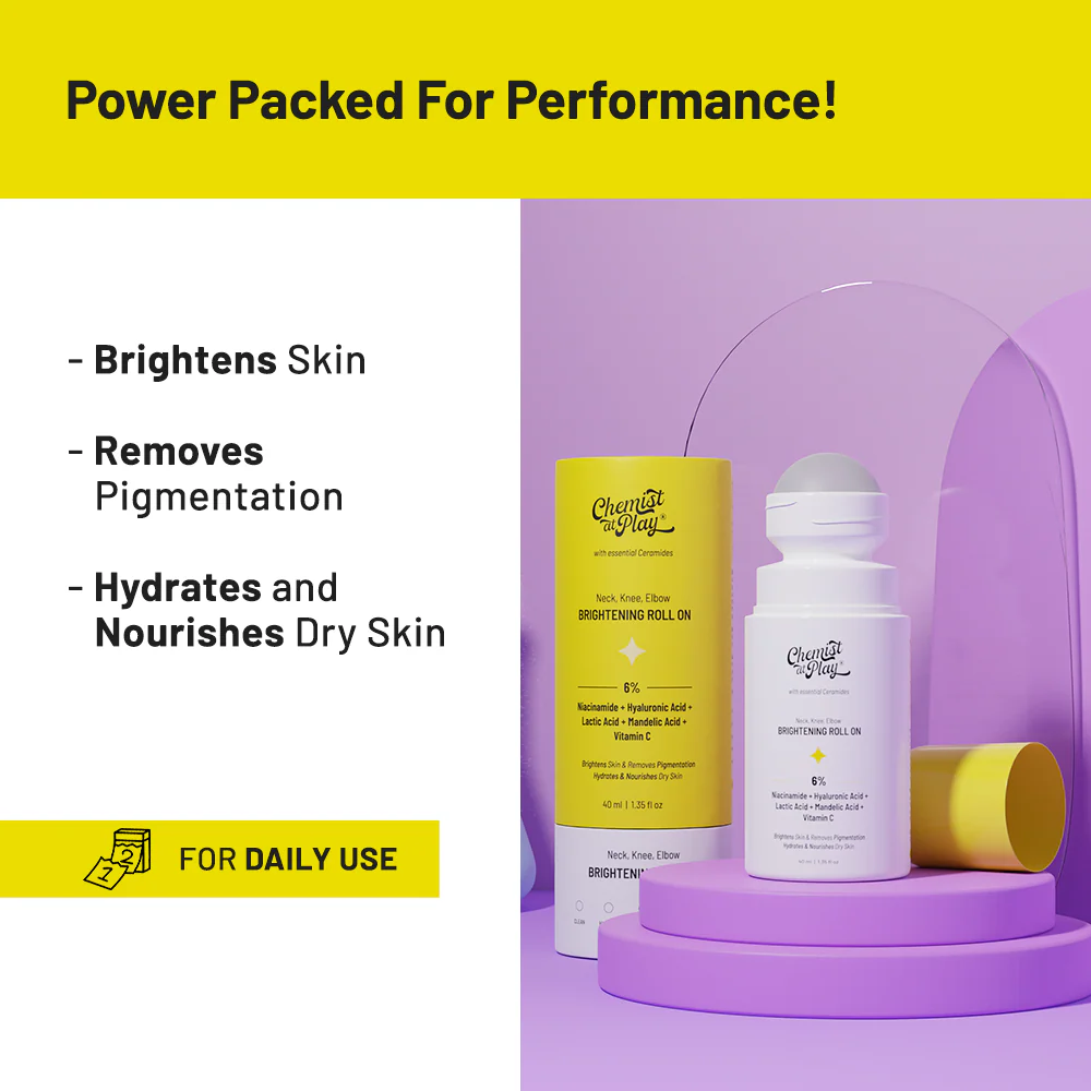 Bright & Smooth Duo (Exfoliating Body Scrub - 75 gm | Neck Knee Elbow Brightening Roll On - 40 ml) - Image 4