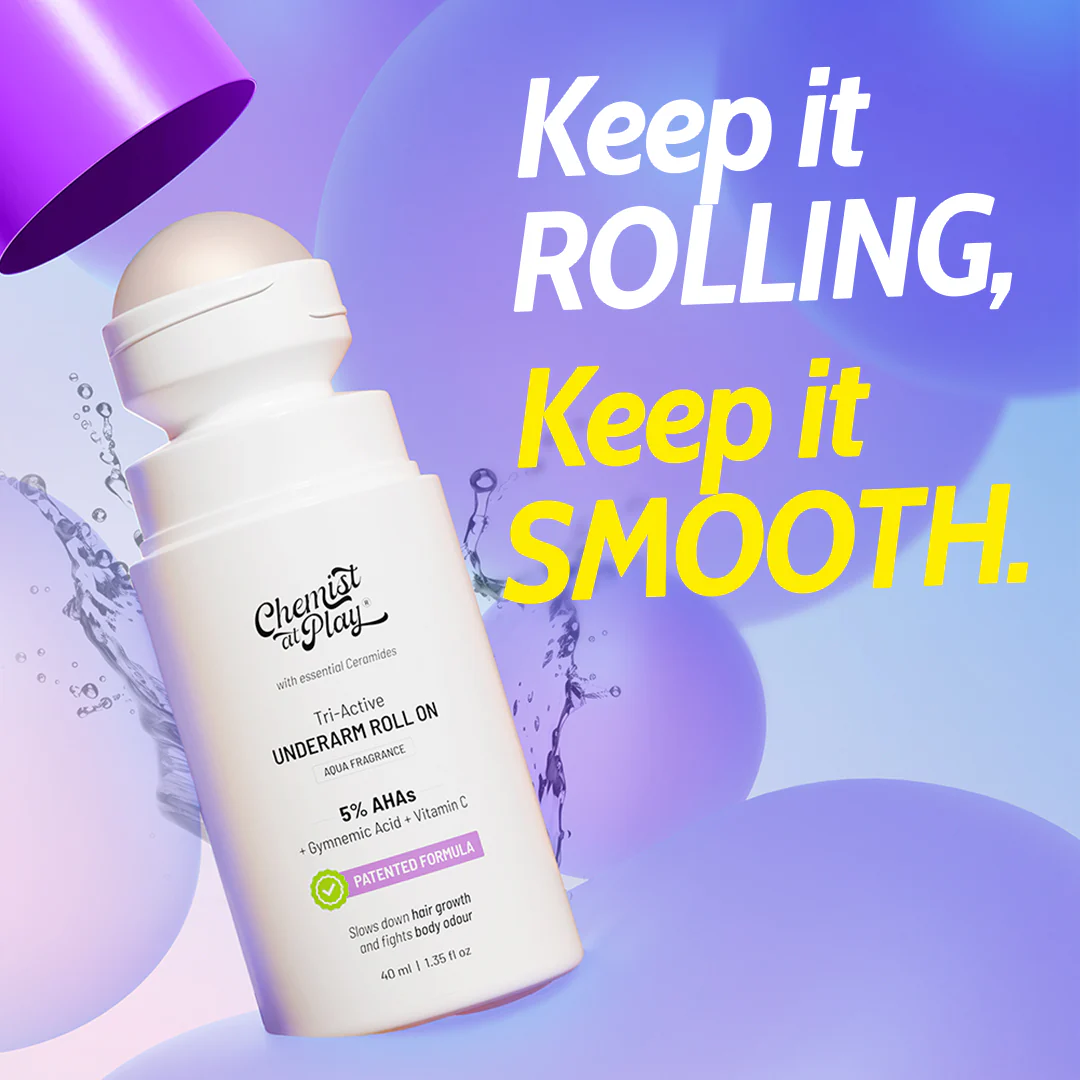 Tri-Active Underarm Roll On for Hair Growth Reduction (Aqua) - 40 ml - Image 8