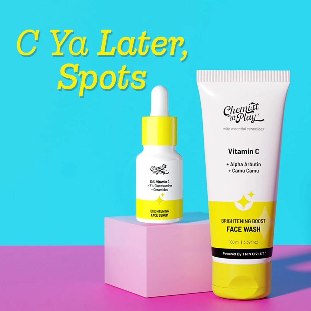 Vitamin C Face Care Combo (Brightening Boost Face Wash - 100ml | 10% Vitamin C Face Serum - 10 ml) - Image 2
